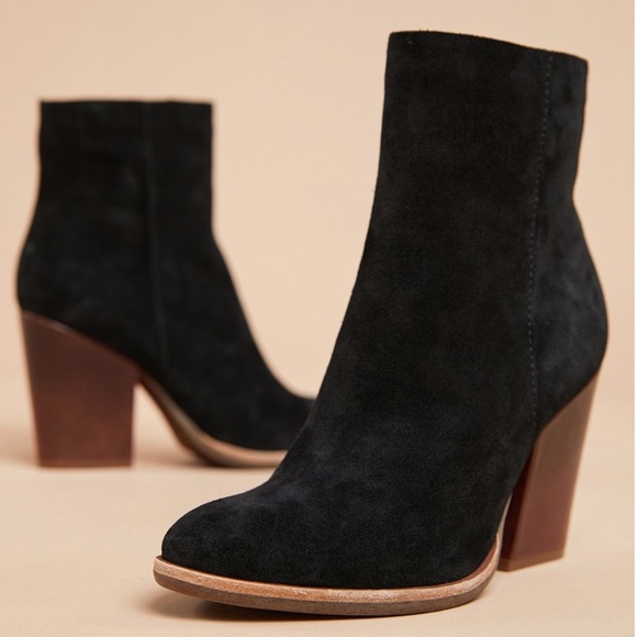 Kork-Ease Shoes - KORK EASE Petra Black Suede Ankle Bootie